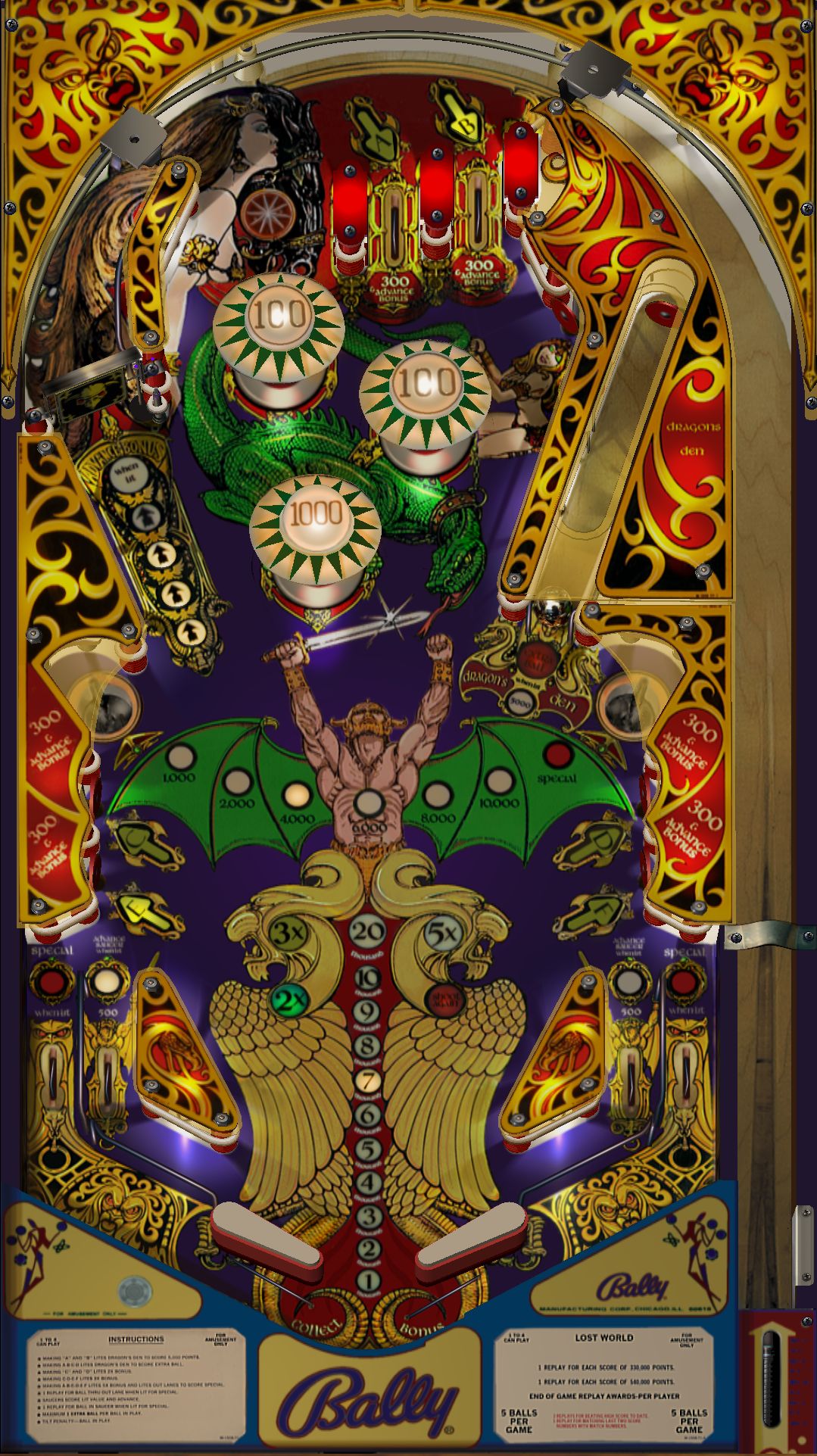 Lost World playfield